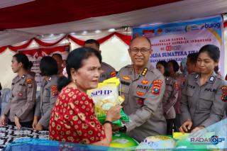 Bersama Polda Sumut, Polres Pelabuhan Belawan Gelar Minggu Kasih dan Gerakan Pangan Murah
